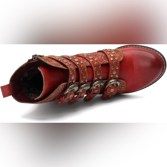 NEW L`Artiste by Spring Step Women's Leather Boots Wonderland SIZE 38 Fit 7.5/8 - Picture 6 of 14